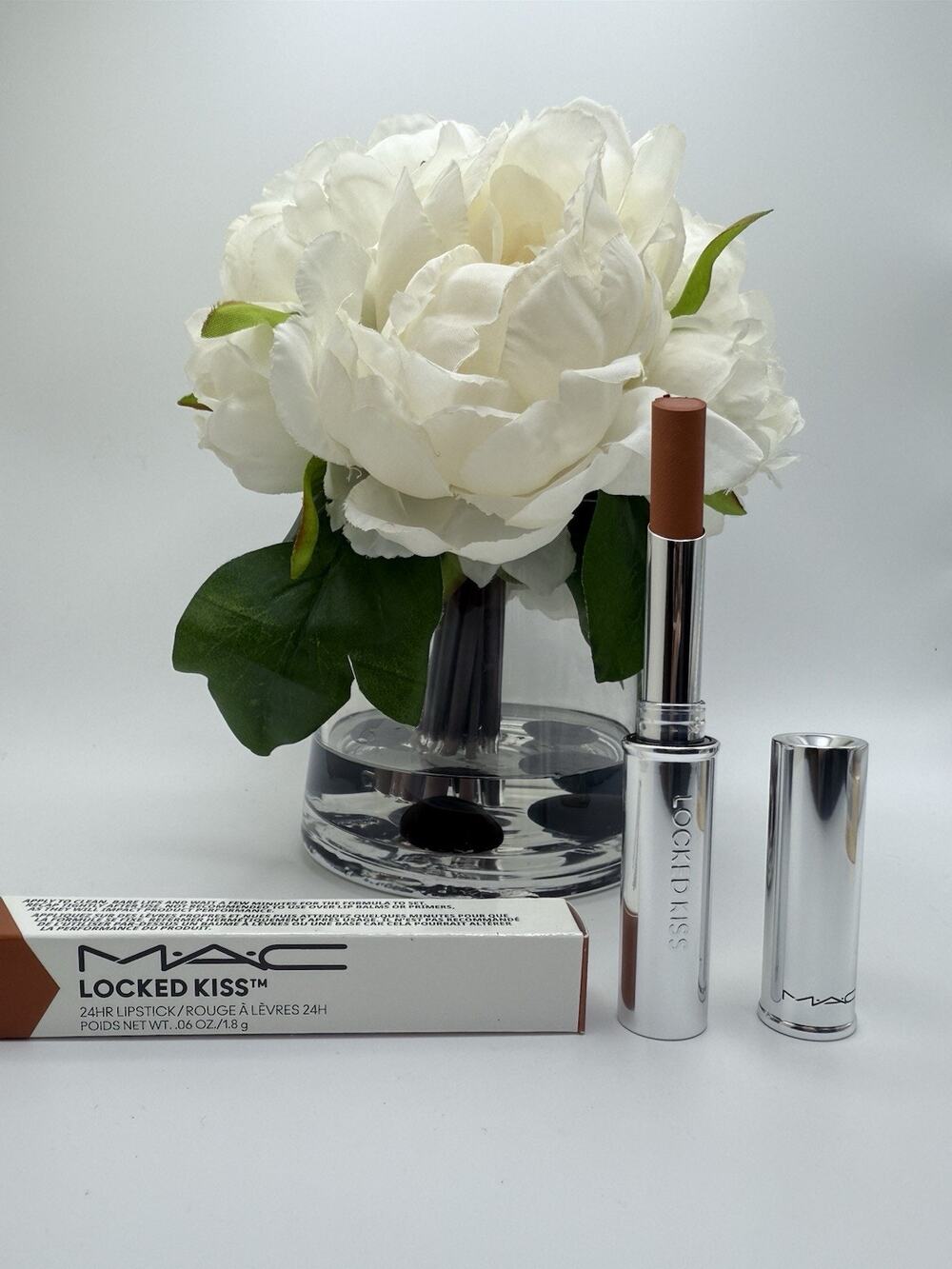 MAC Lipstick LOCKED KISS 24HR Lipstick 98 Indulgent .06oz/1.8g New In Box